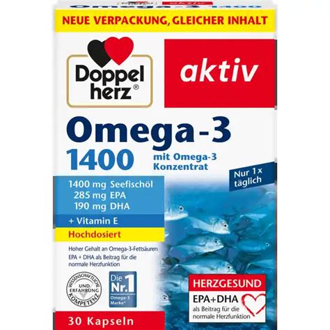 omega-3 1400 doppelherz 120 kapseln rossmann|omega 3 kapseln.